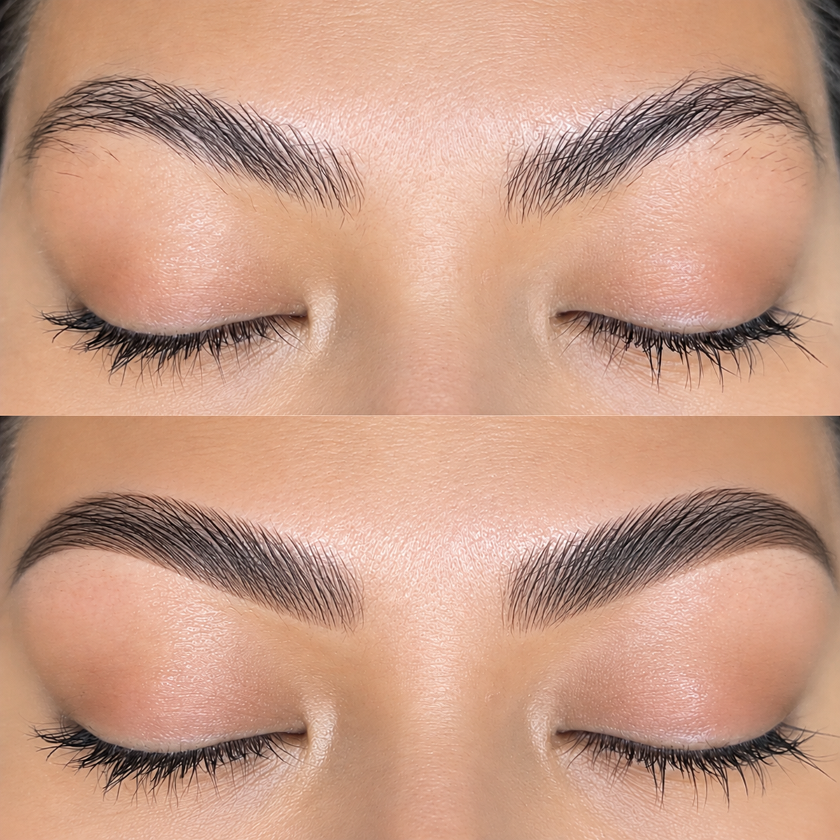 Airbrush brow tinting